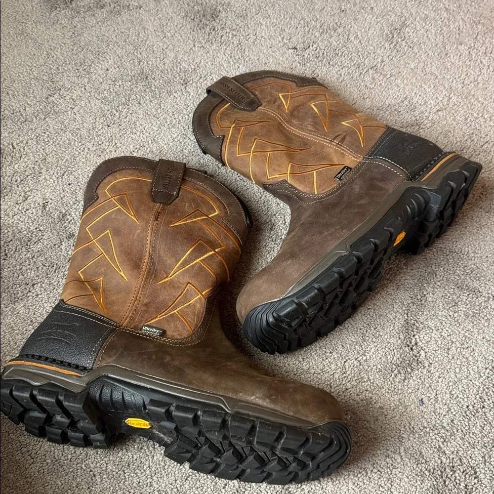 Irish Setter Two Harbors 11-Inch Waterproof Pull-On Work Boots SIZE 10.5
